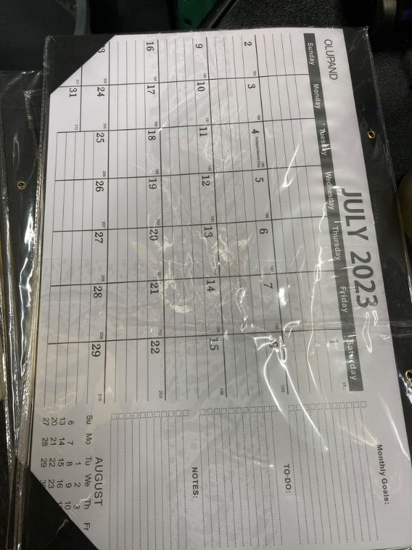 Photo 2 of ***** PACK OF 4 *****Desk Calendar 2023-2024,JULY 2023-DECEMBER 2024,18 Months Desk Calendar 2023,Large Ruled Blocks Excellent Calendar 2023 for Planning for Home or Office,Classroom Calendar for New Term School Season