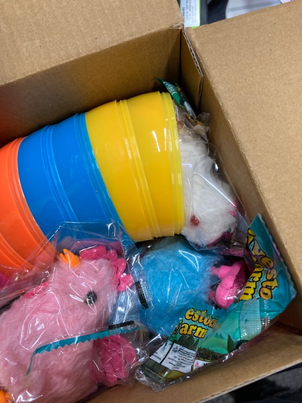 Photo 1 of 12Pcs Easter Basket Stuffers,Easter Eggs with Wind Up Chicks and Bunnies,Easter Party Favors Supplies Easter Egg Hunt,Easter Gift Goodie Bags Stuffers Fillers Treats Classroom Prize