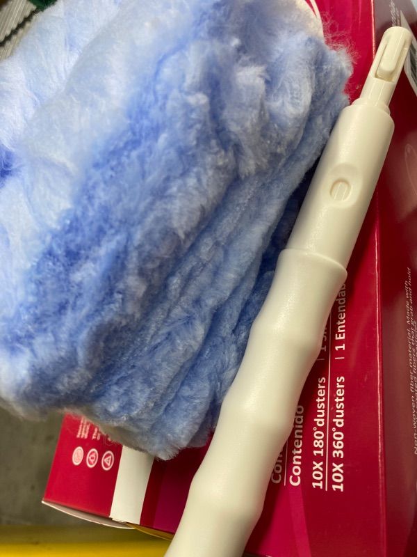 Photo 3 of ***** PACK OF 2 *****Set of 20 Duster Refills - 1 Short & 1 Extendable Handles - Non Woven, Unscented Fiber Technology - 180 and 360 Cleaning - Bulk Disposable Duster Refills