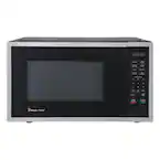 Photo 1 of 0.9 cu. ft. 900-Watt Countertop Microwave in Stainless Steel
