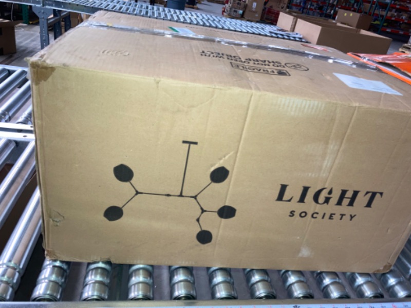 Photo 1 of 18-Light Brushed Nickel Sputnik Chandelier Ceiling Light
