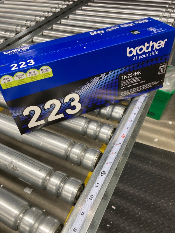 Photo 1 of Brother Genuine TN223BK, Standard Yield Toner Cartridge, Replacement Black Toner, Page Yield Up to 1,400 Pages, TN223, Amazon Dash Replenishment Cartridge