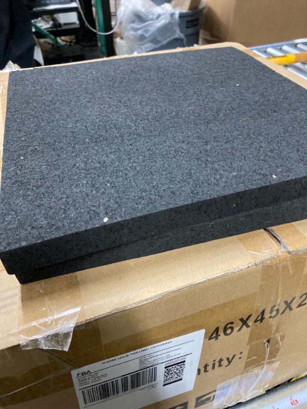 Photo 1 of BBTO 8 Pieces RV Jack Blocks Rubber Pads 12 x 12 x 0.8 Inches RV Leveling Rubber Pads Slip Resistant RV Jack Pads Jack Stand Pads for Campers Rvs and Trailers, Prevents Slipping Sinking, Black