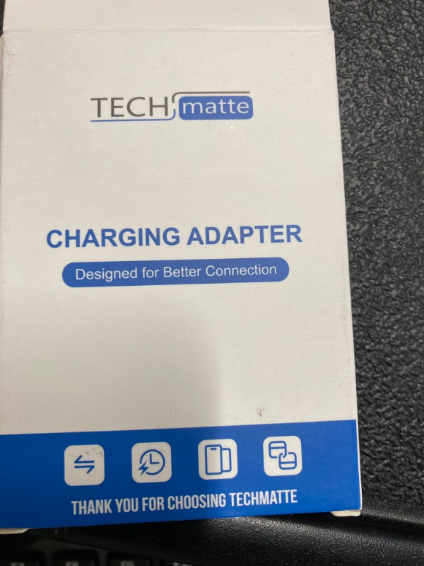 Photo 3 of ***** PACK OF 4 ***** TechMatte Lightning to USB C Cable Adapter, 4 inch PD Fast Charging Compatible with Phone 15/Plus/Pro/Pro Max and More Type C Devices, No Headphones/Audio/OTG, 1 Pack, Silver