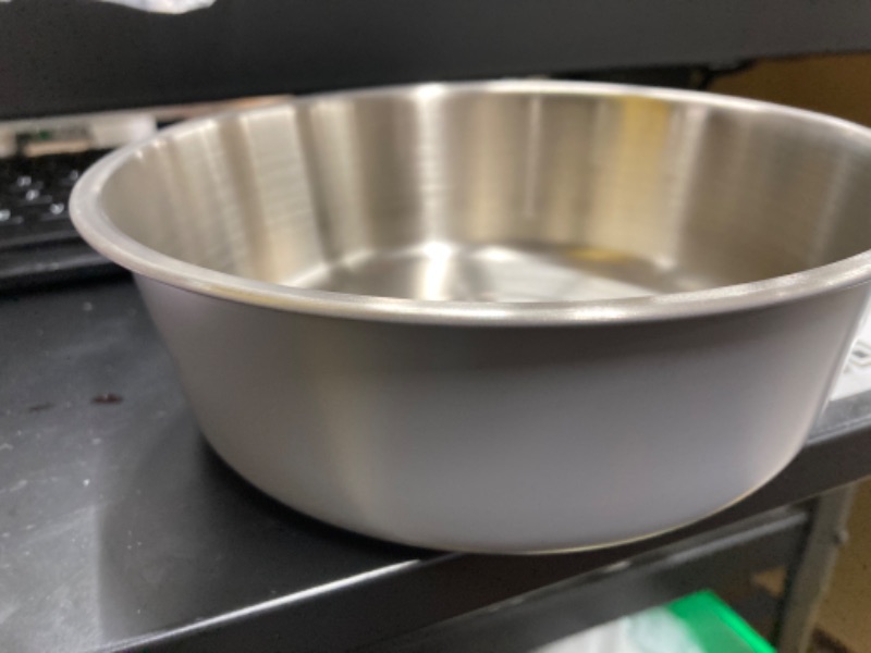 Photo 2 of ***** PACK OF 2 *****LIHONG Stainless Steel Dog Bowls, Non Slip Dog Bowls, Dog Food Water Bowls, Pet Bowls for Small Medium Large Dogs Cats, Metal Basic Bowls, Dishwasher Safe, Easy to Clean, Grey One Single Basic Dog Bowl 1300ml A Grey for Small Medium D