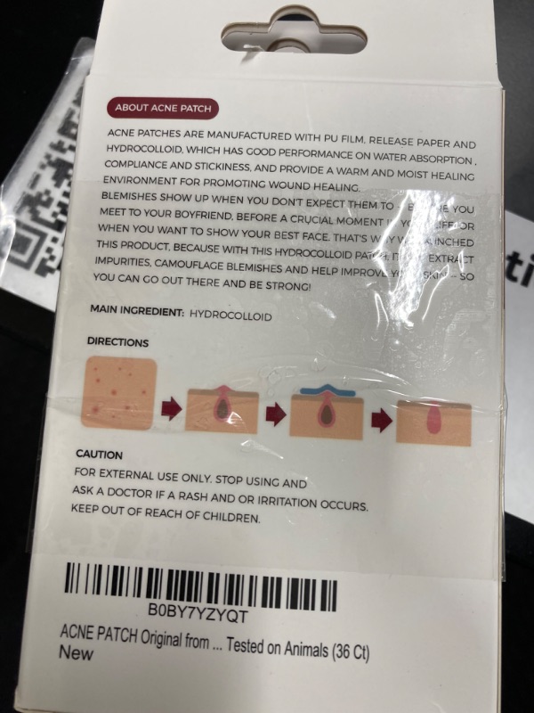 Photo 2 of  ***** PACK OF 4 *****Clear Skin with ClearMask's Hydrocolloid Acne Pimple Patch - Vegan & Cruelty-Free Solution for Covering Zits & Blemishes on Face & Skin. 36 Spot Stickers/Pack!