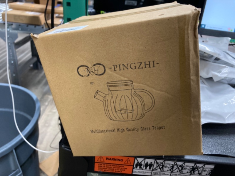 Photo 1 of Glass Teapot, 1000ml Tea Kettle, Tea Pot With Infusers for Loose Tea, Clear Teapot for Stove, Blooming and Loose Leaf Tea Maker Set