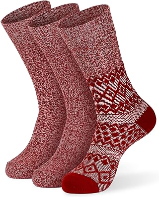 Photo 1 of MONFOOT Women's and Men's 2-3 Pack Super Soft Warm Fuzzy Cozy Slipper Crew Socks
SIZE LARGE