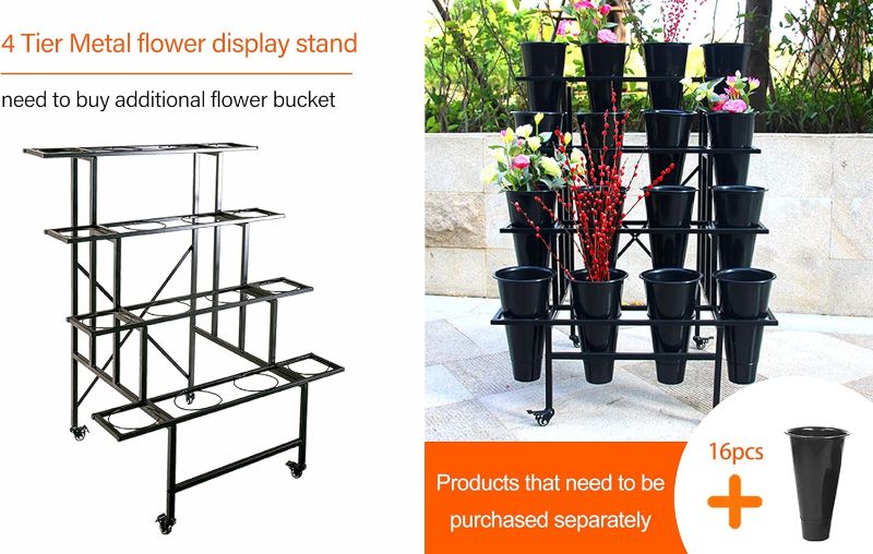 Photo 1 of Zhongma 4 Tier Metal Flower Display Stand Frame
