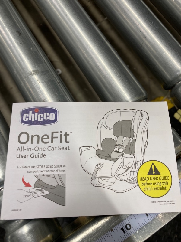 Photo 7 of Chicco OneFit ClearTex All-in-One Car Seat, Rear-Facing Seat for Infants 5-40 lbs, Forward-Facing Car Seat 25-65 lbs, Booster 40-100 lbs, Convertible Car Seat | Obsidian/Black