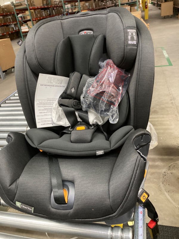 Photo 2 of Chicco OneFit ClearTex All-in-One Car Seat, Rear-Facing Seat for Infants 5-40 lbs, Forward-Facing Car Seat 25-65 lbs, Booster 40-100 lbs, Convertible Car Seat | Obsidian/Black