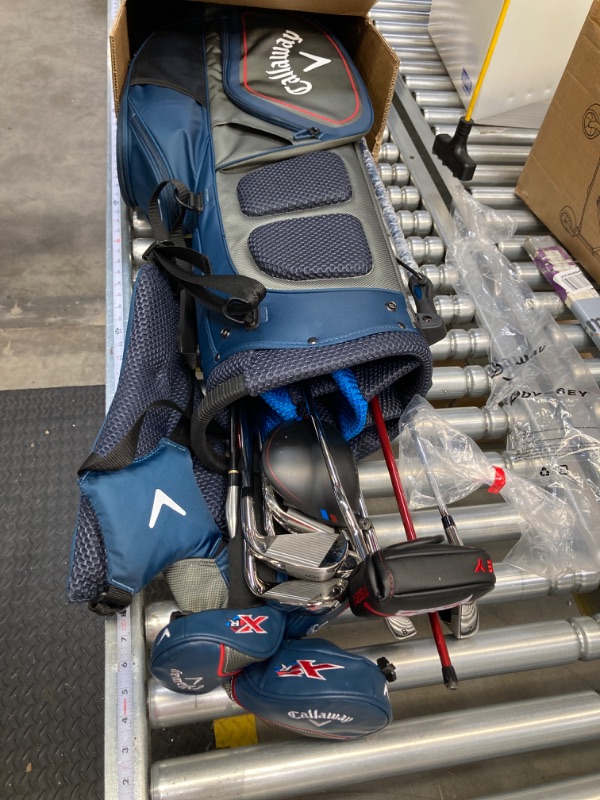 Photo 1 of Callaway Golf XR Complete Set Blue/Red Left Steel, Standard Length Stiff