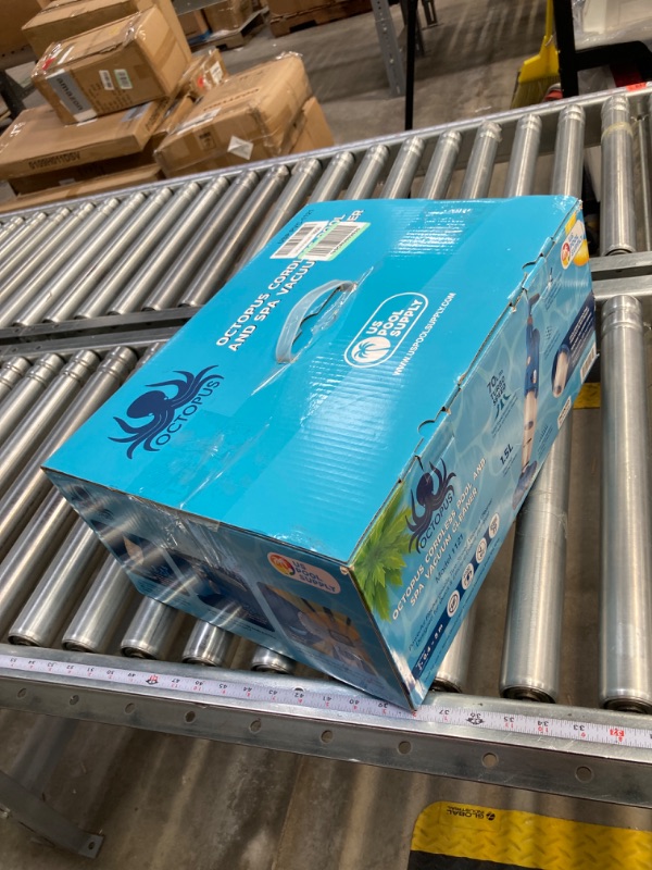 Photo 3 of U.S. Pool Supply Octopus Handheld Pool Vacuum Cleaner - Cordless, Rechargeable, Powerful 2-Speed Suction, Dual Filtering, Scrub Brush Head, Cleans Removes Debris, above-Ground, In-Ground Pools, Spa