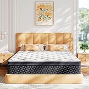 Photo 1 of ELEMUSE FULL Mattress in a Box, Memory Foam Hybrid Mattress with Individually Pocketed Springs for Isolate Motion, Pressure Relief, CertiPUR-US Certified
