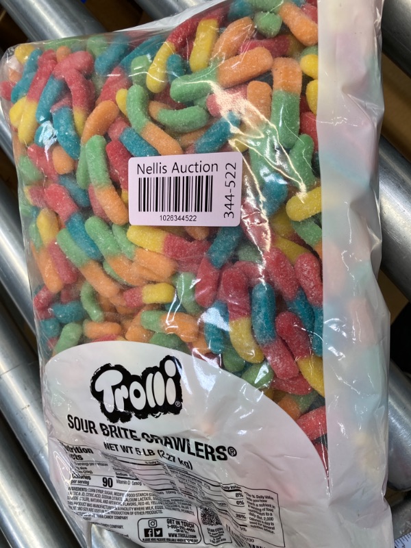 Photo 1 of Trolli Sour Brite Crawlers Candy, Gummy Worms Sour Candy, 5 Pound Bulk Bag Original 5 Pound