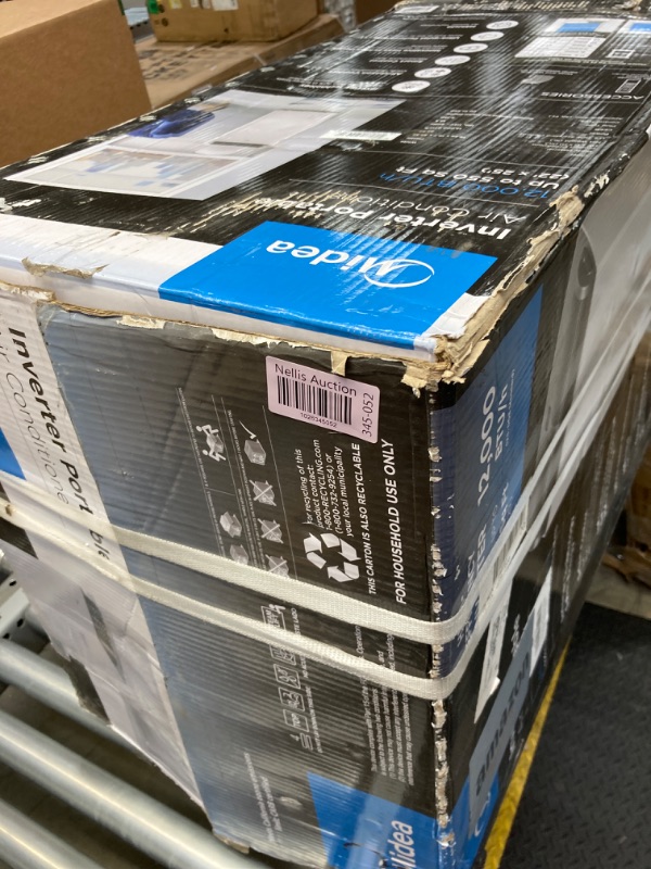 Photo 1 of Midea Duo 14,000 BTU (12,000 BTU SACC) High Efficiency Inverter Quiet Portable Air Conditioner,with Heat up to 550 Sq. Ft.,white, Works with Alexa/Google Assistant, with Remote Control & Window Kit White 14,000 BTU with Heat