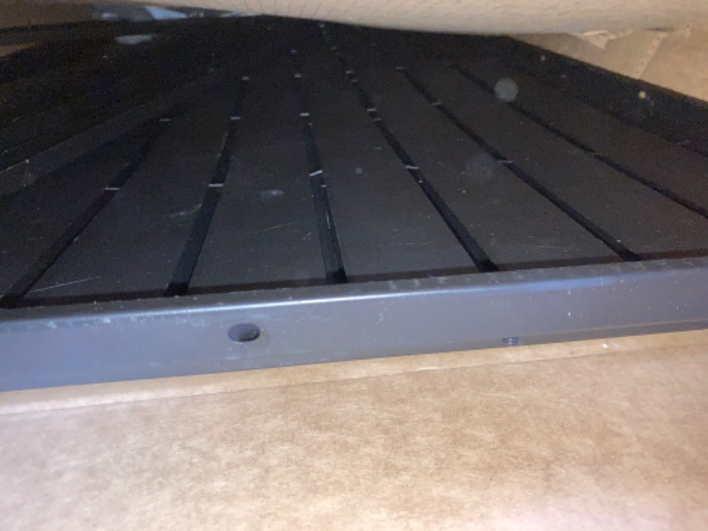 Photo 1 of Metal Privacy Screen Outdoor Privacy Screen 72"H×47"W, Freestanding Decorative Privacy Screen for Balcony Patio Lawn Garden, Privacy Fence Privacy Panel-Black&Louvered