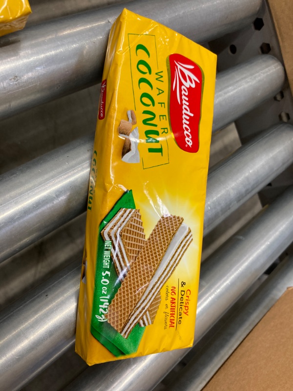 Photo 2 of Bauducco Coconut Wafers - Crispy Wafer Cookies With 3 Delicious, Indulgent Decadent Layers of Coconut Flavored Cream - Delicious Sweet Snack or Desert - 5.0oz (Pack of 2) Coconut 5.0 Ounce 