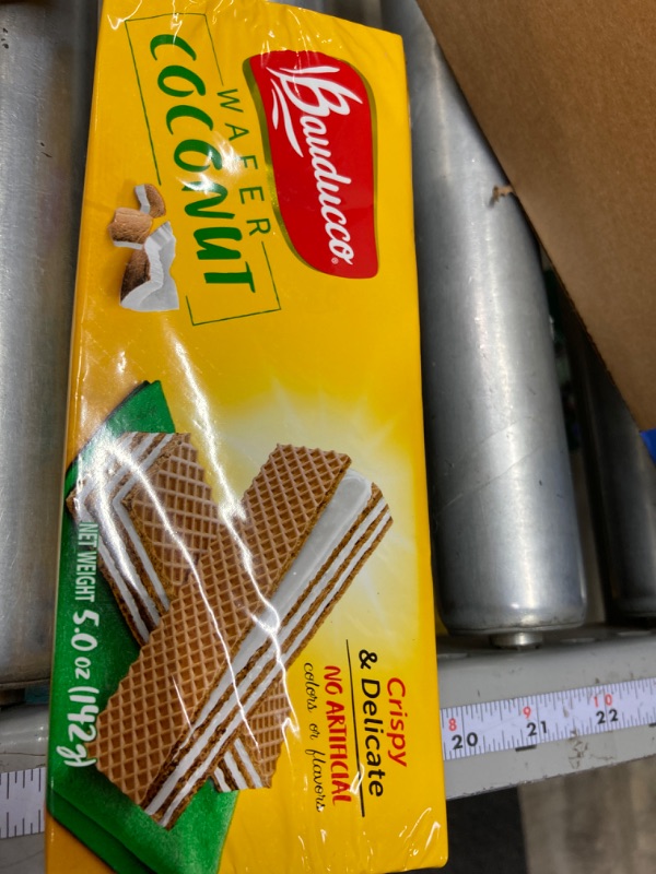 Photo 2 of Bauducco Coconut Wafers - Crispy Wafer Cookies With 3 Delicious, Indulgent Decadent Layers of Coconut Flavored Cream - Delicious Sweet Snack or Desert - 5.0oz (Pack of 2) Coconut 5.0 Ounce 