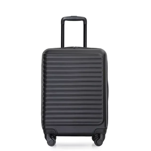 Photo 1 of Travelhouse Hardshell Carry on Luggage 20" Lightweight Hardside Suitcase with Spinner Wheels.(Black)
