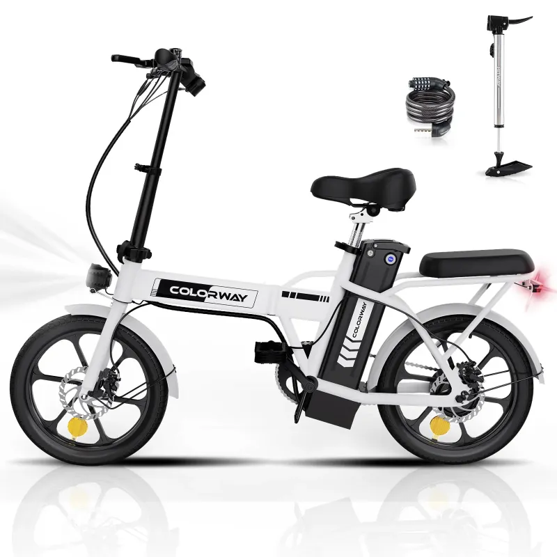 Photo 1 of COLORWAY Electric Bike,500W/8.4Ah/36V Removable Battery E Bike, Electric Foldable Pedal Assist E-Bicycle,19.9MPH Bicycle for Teenager and Adults BK5M UL2849
