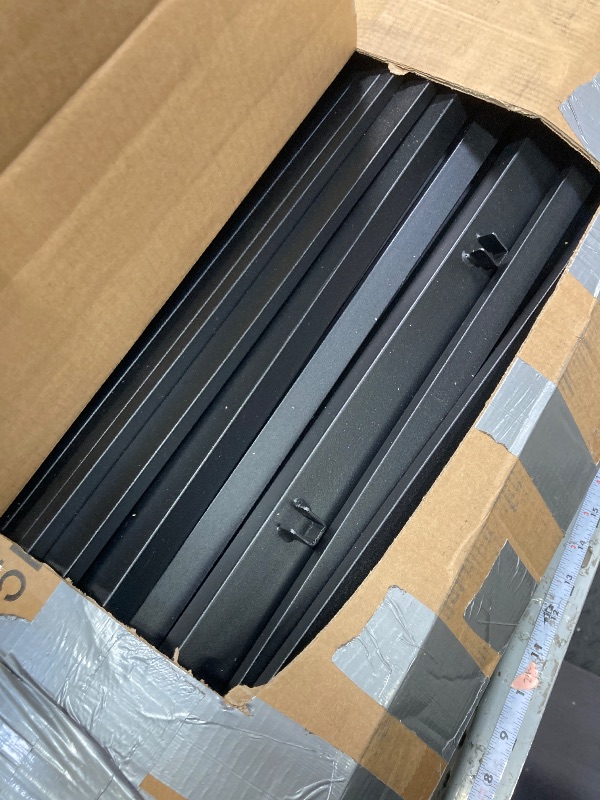 Photo 1 of Likelalaso 24 Inch High King Bed Frame with Rounded Corner, Heavy Duty Metal Bed Frame King Under-Bed Storage Space, No Box Spring Needed, Noise Free, Easy Assembly, Black