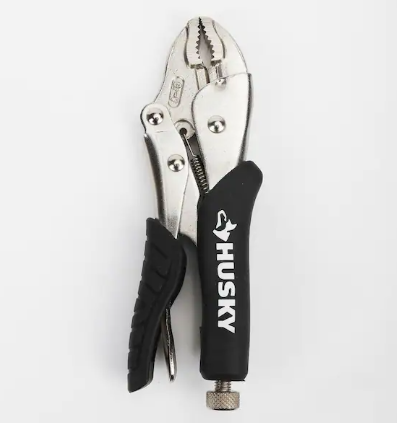 Photo 1 of *** SEE NOTES *** HUSKY 7 in. Curved Jaw Locking Pliers with Rubber Grip | 10 in. Close Quarters Hacksaw | FIRM GRIP Tough Working Gloves - Precision Grip A3 Cut - MEDIUM [Mixed Bundle]

