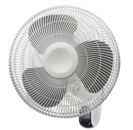 Photo 1 of 16 in. Indoor Wall Mount Fan with Remote
