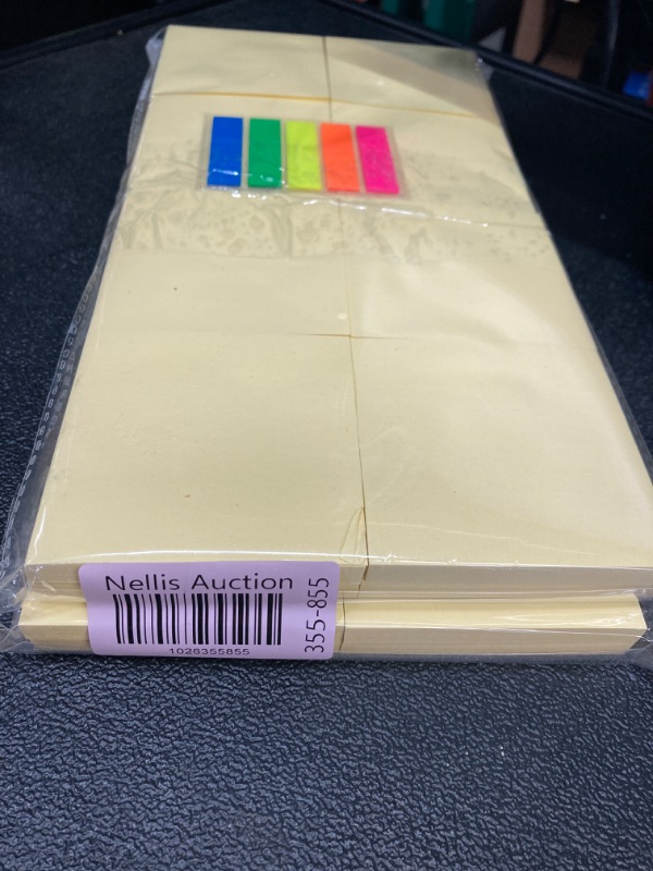 Photo 2 of (16 Pack) Sticky Notes 3x3 in Canary Yellow, Clean Removal, Recyclable, Self-Stick Pads, Easy to Post for Home, Office, Notebook (2Pk)