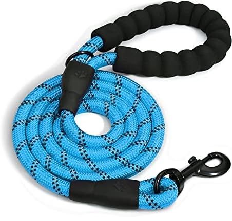 Photo 1 of GIAHAND 1/2'' 5ft Dog Leash with Comfortable Padded Handle for Little Medium Large Dog Heavy Duty Highly Reflective Threads (Blue) (3Pk)