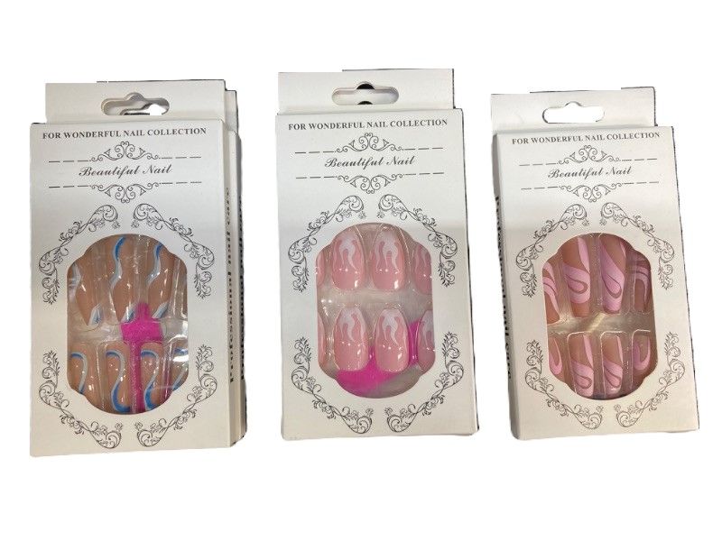 Photo 1 of Eseres 24Pcs Nails for Wonderful Nail Collections (5Pk) *** Mixed Bundle ***