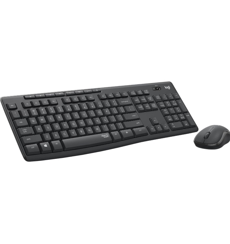 Photo 1 of Logitech MK295 Wireless Mouse & Keyboard Combo with Silent Touch Technology, Full Numpad, Advanced Optical Tracking, Lag-Free Wireless, 90% Less Noise - Graphite | Original 45W HP AC Adapter Power Supply ONLY for HP t540 t550 t655  *** MIXED BUNDLE ***
