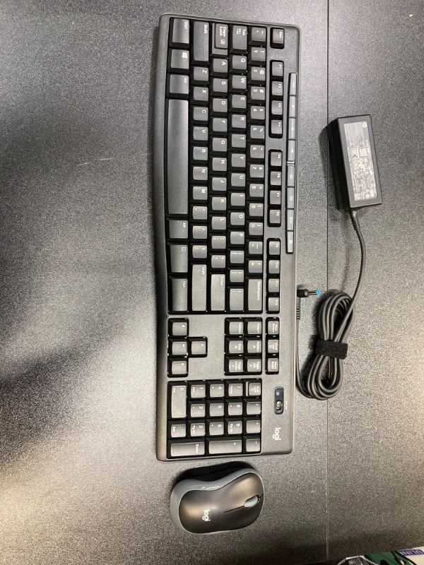 Photo 2 of Logitech MK295 Wireless Mouse & Keyboard Combo with Silent Touch Technology, Full Numpad, Advanced Optical Tracking, Lag-Free Wireless, 90% Less Noise - Graphite | Original 45W HP AC Adapter Power Supply ONLY for HP t540 t550 t655  *** MIXED BUNDLE ***
