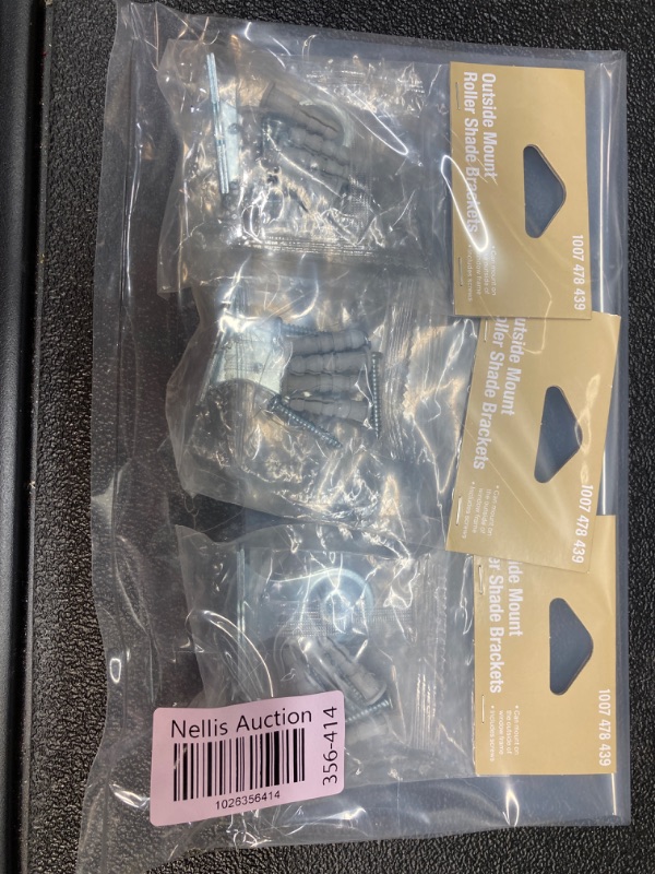 Photo 1 of 1 Pair Roller Window Shade Outside FACE Mount Brackets from Shade Doctor of Maine - 3pk.
