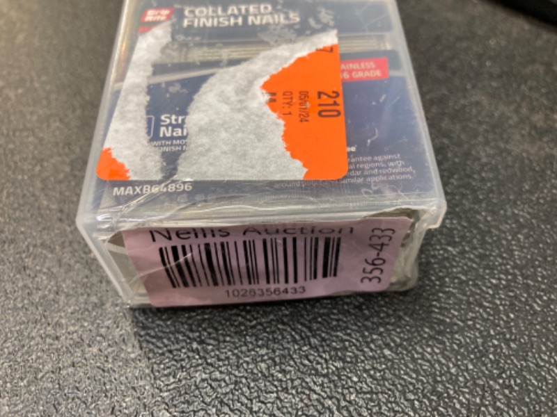 Photo 1 of Grip Rite Prime Guard MAXB64896 2-inch 316 Stainless Steel 16-gauge Straight Finish Nail, 500 per Belt Clip