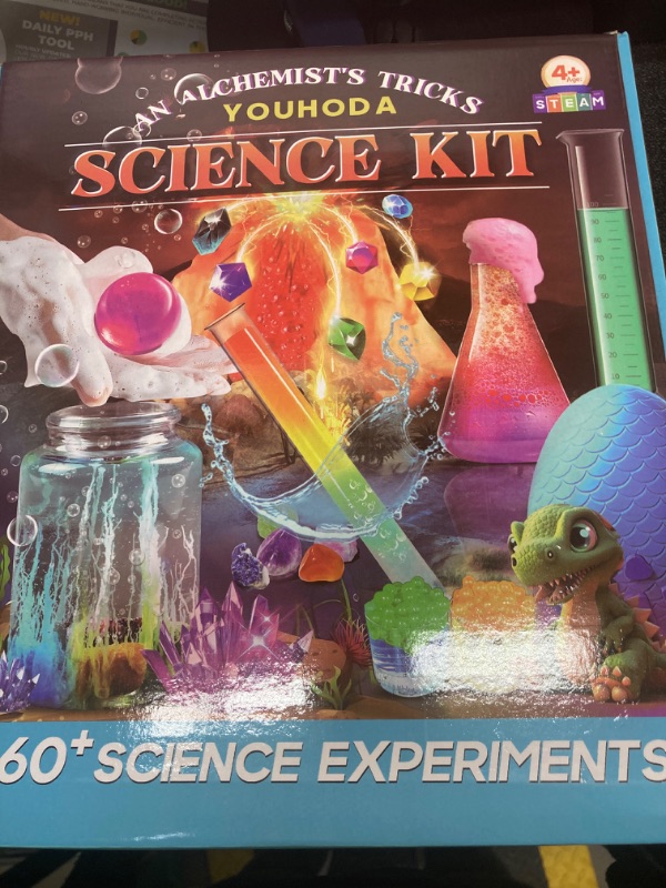 Photo 2 of 260+ Science Experiments - Over 120 pcs Science Kits for Kids Age 5-7-9-12, Boys Girls Pre School Chemistry Set & STEM Learning Educational Toys, Birthday Gifts Christmas Stocking Stuffers for Kids