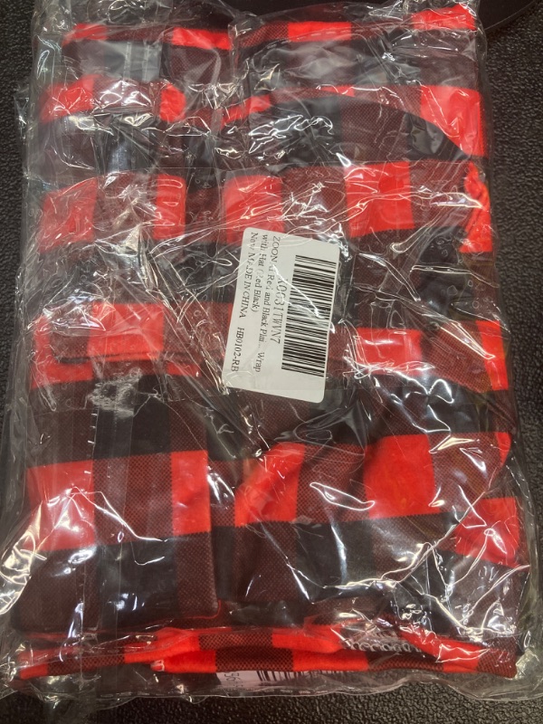 Photo 1 of ZOONAI Red and Black Plaid Swaddle Blanket Baby Newborn Receiving Blanket Infant Sleeping Cloth Wrap with Hat (Red Black)-2pk