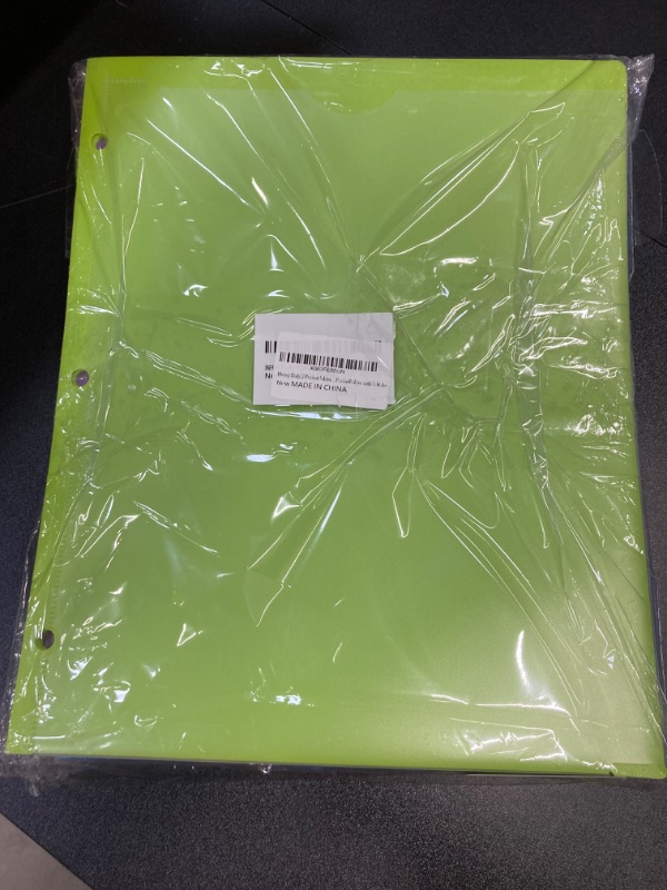 Photo 1 of Heavy Duty 2 Pocket Folder with 3 Holes 8Pcs - 2pk.
