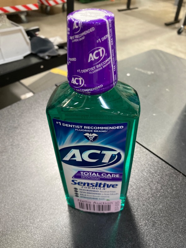 Photo 2 of Act Total Care Anticavity Fluoride Mouthwash Sensitive Formula Mint - 18 oz