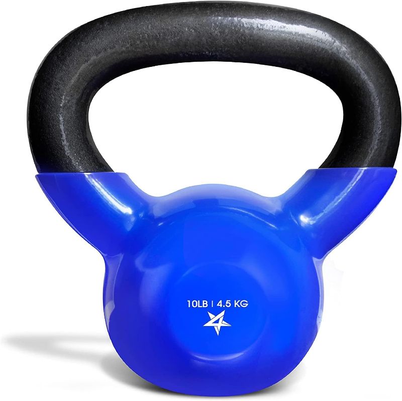 Photo 1 of 
Yes4All Kettlebell Vinyl Coated Cast Iron – Great for Dumbbell Weights Exercises, Full Body Workout Equipment Push up, Grip Strength and Strength Training, PVC