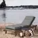 Photo 1 of Bartul Outdoor Chaise Lounge 4" Cushion THE COLOR OF THE CHAIR IS BLACK AND GRAY 