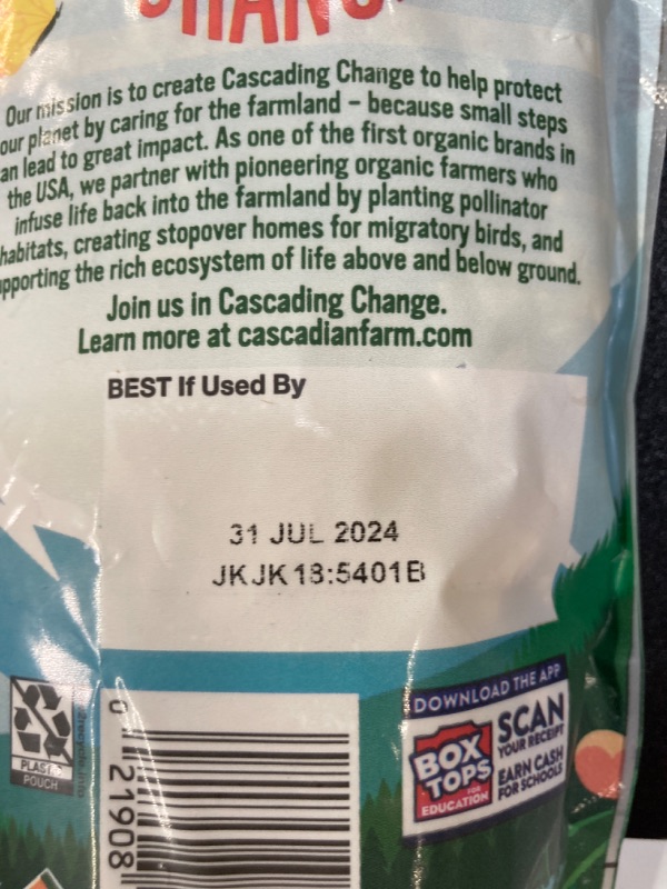 Photo 3 of **3 Pack, Expired 07/31/2024** Cascadian Farm Organic Granola, Fruit and Nut Cereal, Resealable Pouch, 11 oz