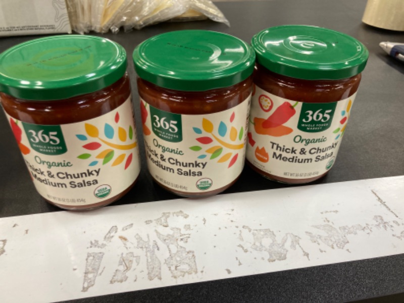 Photo 2 of 365 by Whole Foods Market, Organic Thick & Chunky Medium Salsa, 16 Ounce.   ***Pack of 3***