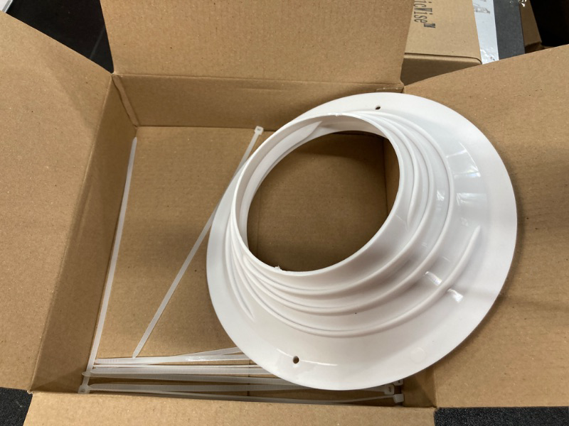 Photo 2 of 3" up to 6" Inch Duct Inline Reducer-Increaser - Plastic Universal Connector - Vent Pipe Size Adapter - Air Conditioning, Heating, Cooling - 3 4 5 6 in Ventilation Duct Converter (80-150mm)