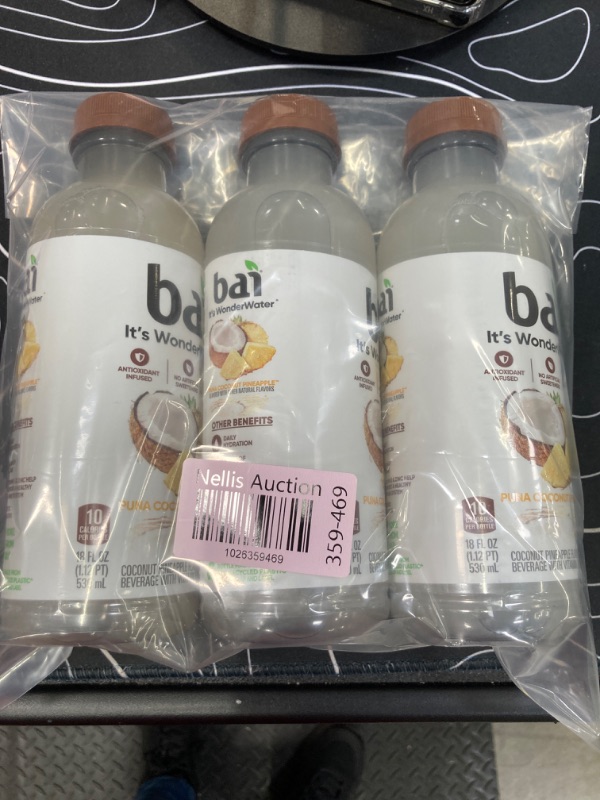 Photo 2 of **3 Pack** Bai Cocofusions Puna Coconut Pineapple, Antioxidant Infused Beverage, 18 Fl Oz Puna Coconut Pineapple 1 Count (Pack of 1)