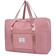 Photo 1 of          IMCUZUR Travel Duffel Bag, for Spirit Airlines Personal Item Bag 18x14x8 Frontier Airlines Carry on Luggage Bag, Weekender Bag for Women and Men (A-Pink)