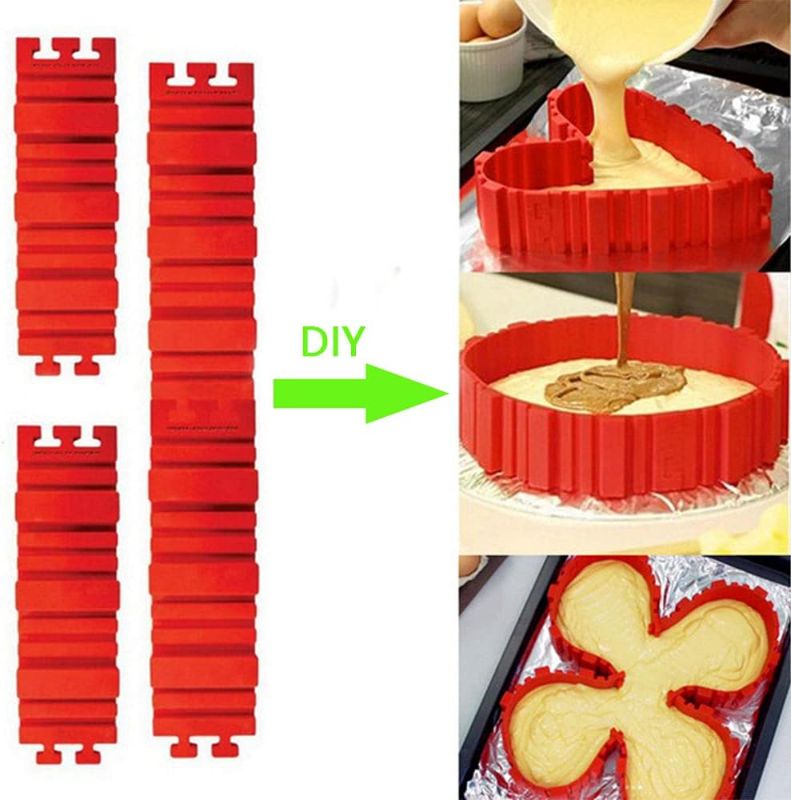 Photo 1 of 12 PCS Silicone Cake Mold Magic DIY Bake Snakes Mould Shape Tools, Silicone Molds for Various Dessert,Design Your Cakes in Any Shape