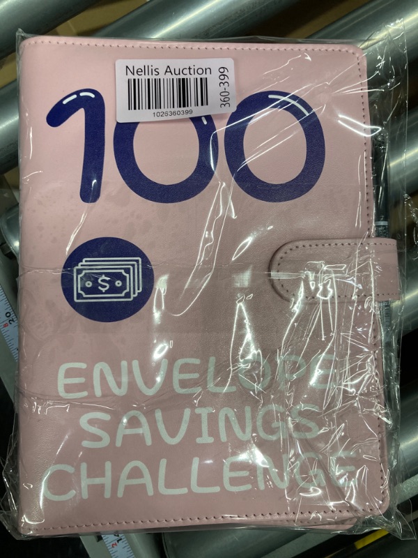 Photo 2 of ** 2 PACKS ** 100 Envelope Money Saving Challenge Binder, Fun and Easy Way to Save $5,050, Budget Book with Cash Envelopes for Office, Home, School (Pink)