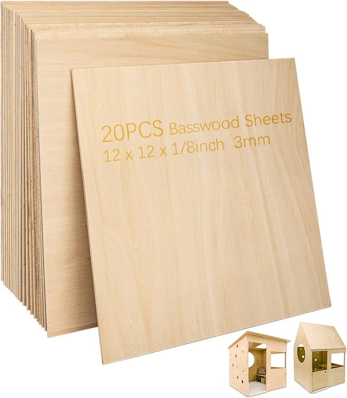 Photo 1 of 6pcs of 3mm Basswood Plywood 30*60cm