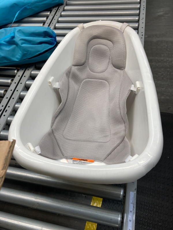 Photo 1 of Regalo Baby Basics 3-in-1 Grow with Me Bath Tub, Award Winning Brand, Adjustable As Your Baby Grows, Includes Foam Padded Air Mesh Sling, Drying Hook,
